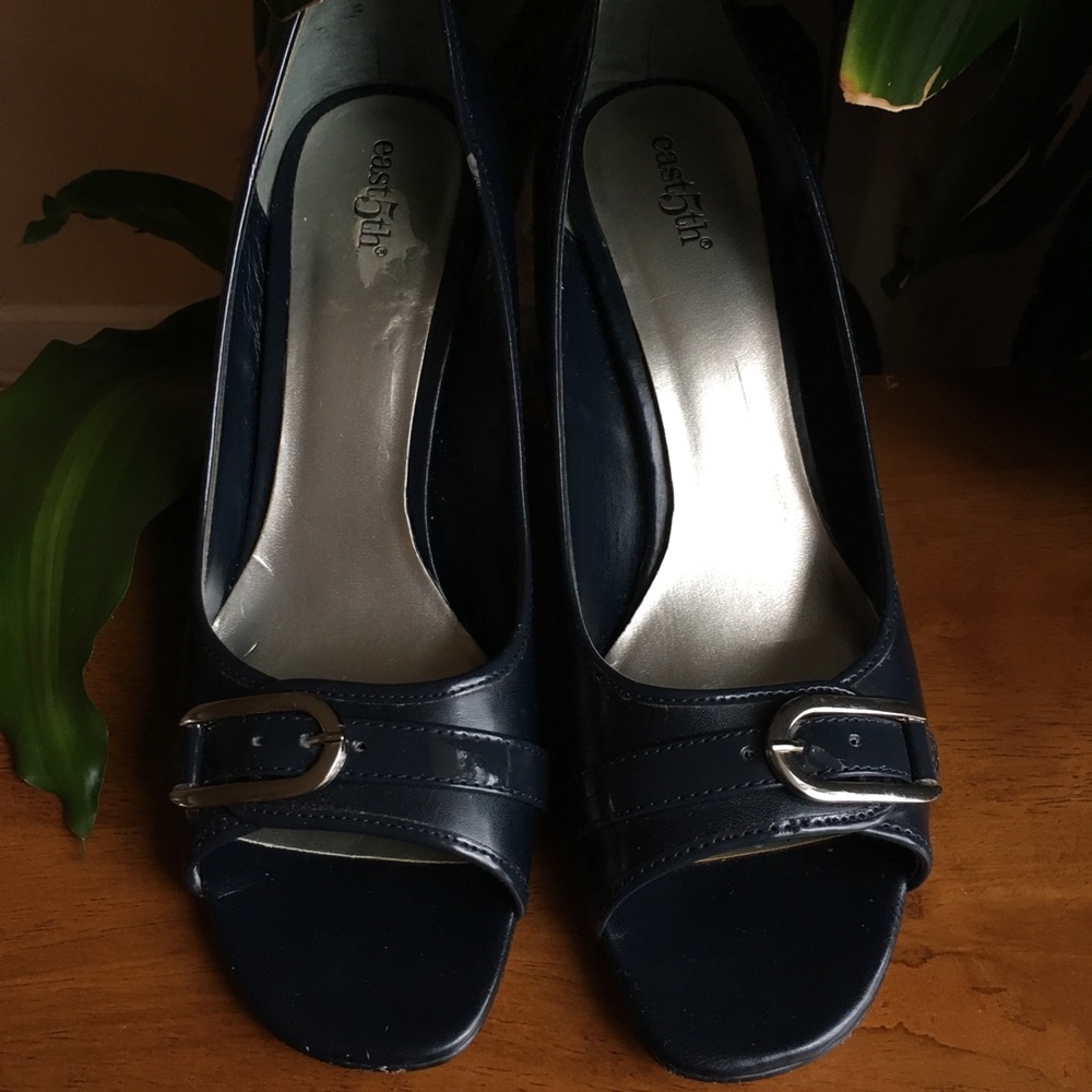East 5th Open Toe Heels